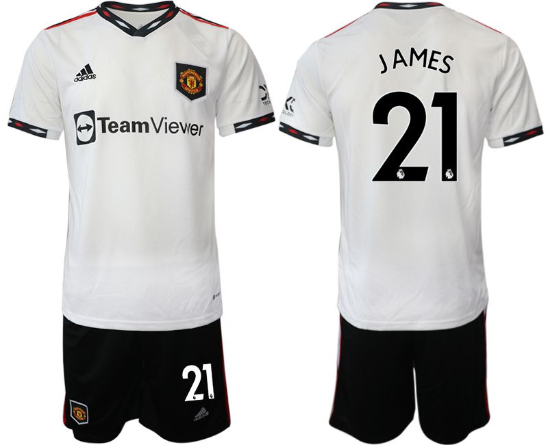 Men 2022-2023 Club Manchester United away white #21 Soccer Jersey->manchester united jersey->Soccer Club Jersey